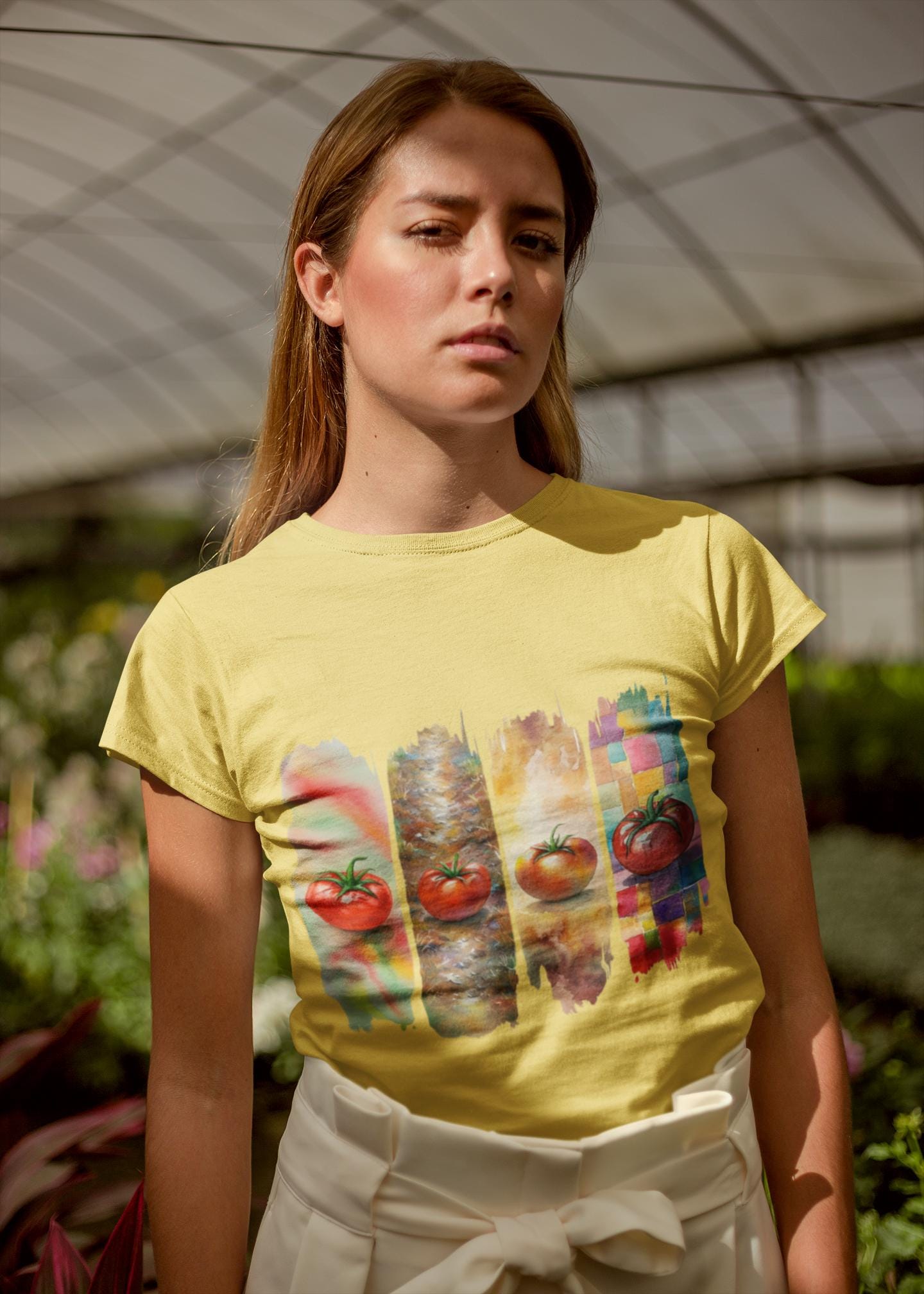 Fresh Tomato Art Unisex Heavy Cotton Tee, Cool Foodie Shirt, Gift for Chefs, Comfortable Everyday Wear, Artisan Cooking Collection