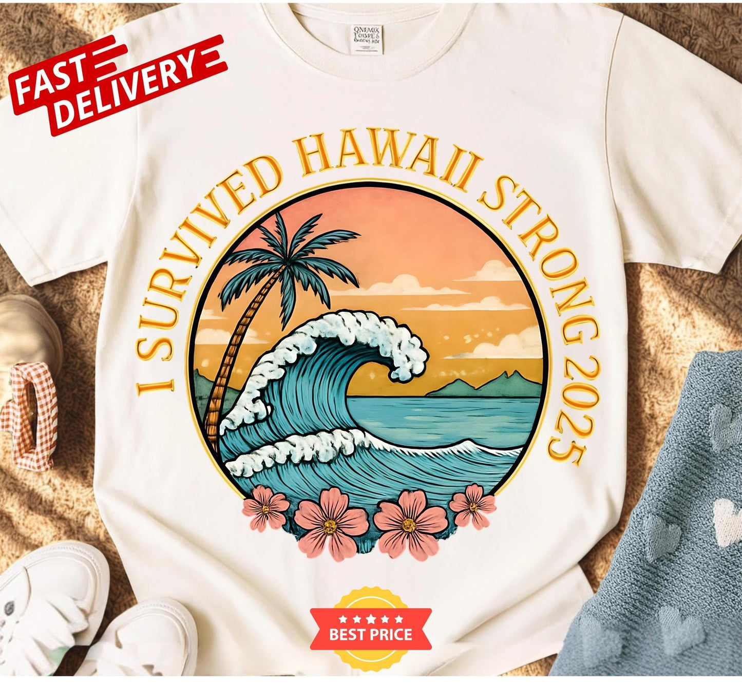Wear hope and honor survivors with this Hawaii Strong 2025 Shirt show your solidarity after the tsunami and stand strong with the islands