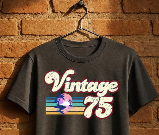 1975 Vintage Birthday Gift Tee Retro Style 50th Birthday for Women Vintage 1975 T Shirt 50th Birthday 50th Birthday Gift Father Gift
