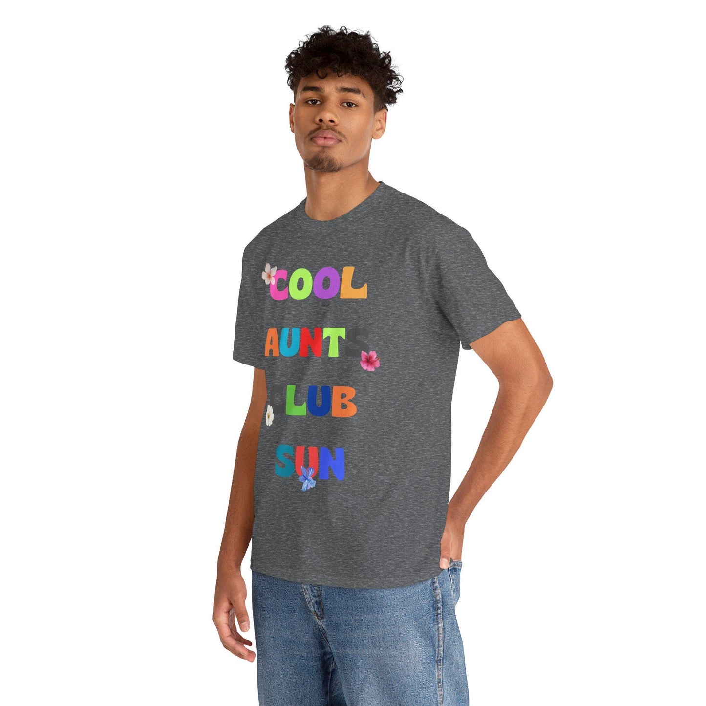 Cool Aunts Club T-shirt Unisex Heavy Cotton Tee, Fun Gift for Aunts, Casual Wear, Family Gatherings, Birthday Present, Summer Style