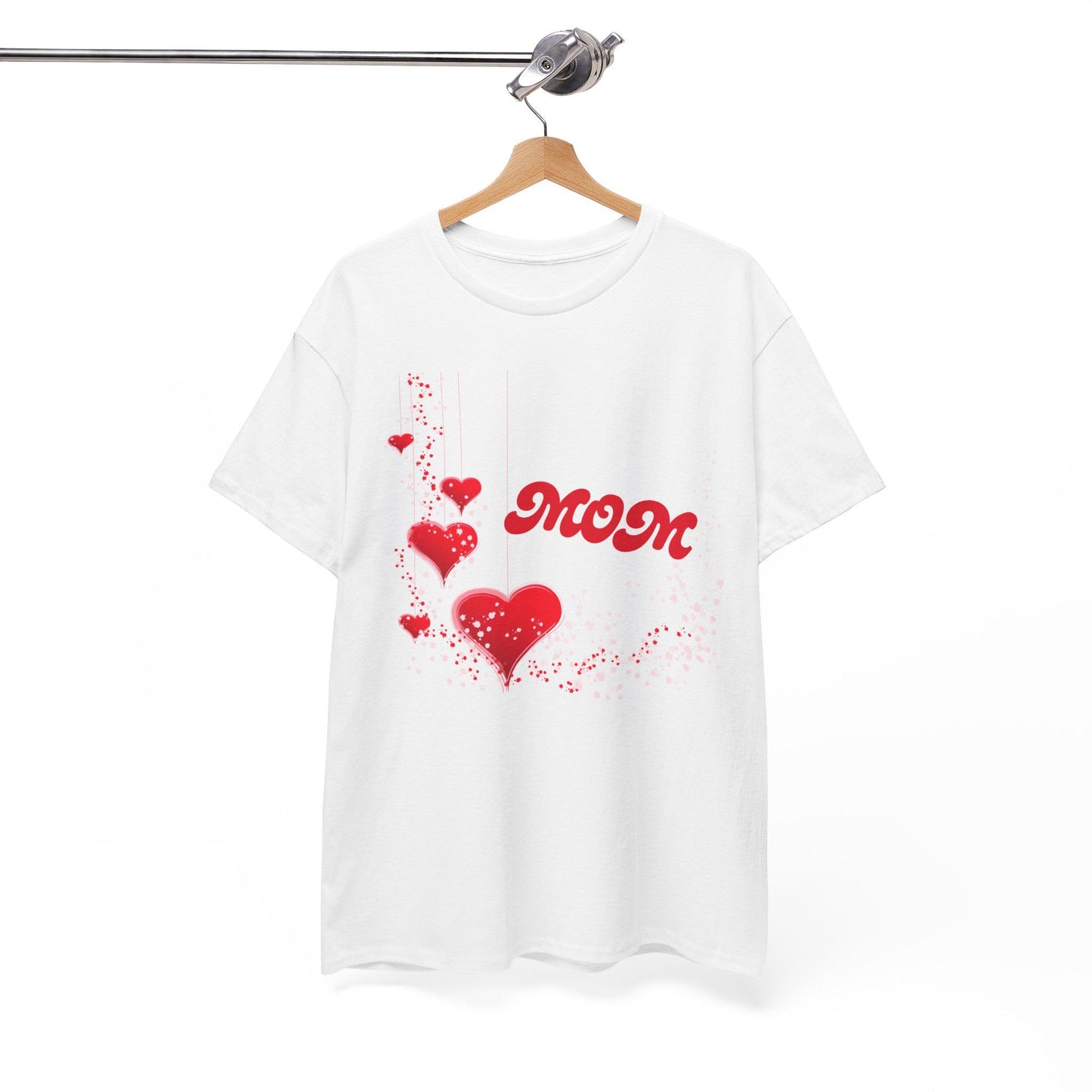 Mom T Shirt Unisex Cotton Love Heart Tee Gift For Mothers Day Casual Cute Family Top Valentines Day Surprise Heartfelt Mom Graphic Apparel