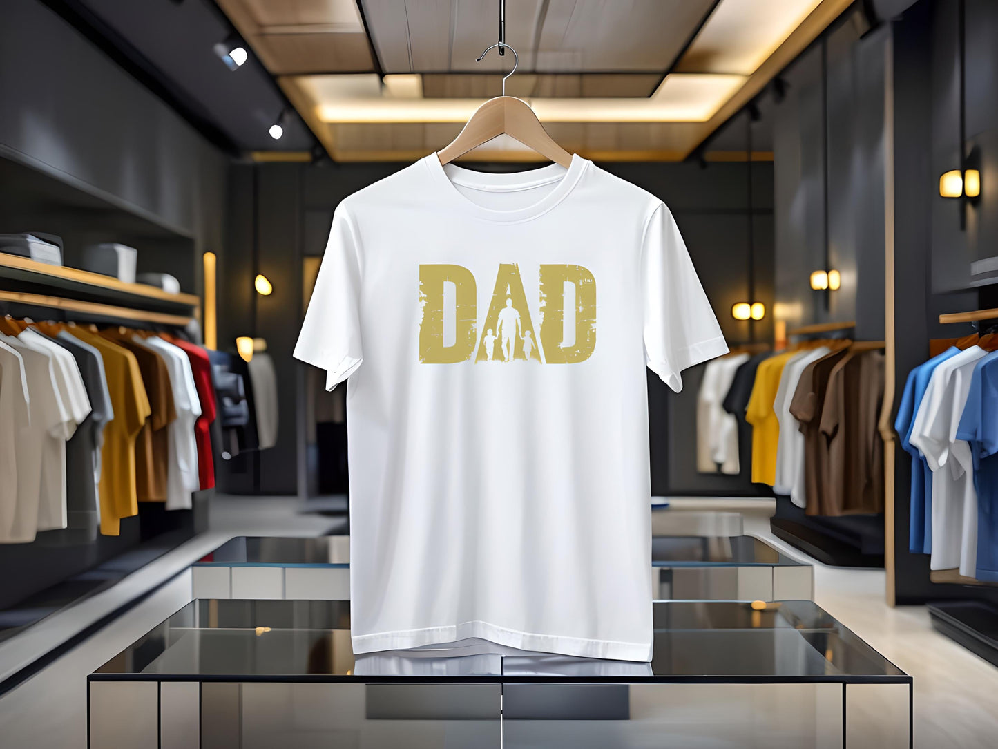 Fathers Day Gift Dad And Kids T Shirt Family Matching Tee Fatherhood Cotton Top Parenting Gift Casual Unisex Graphic Shirt For Men