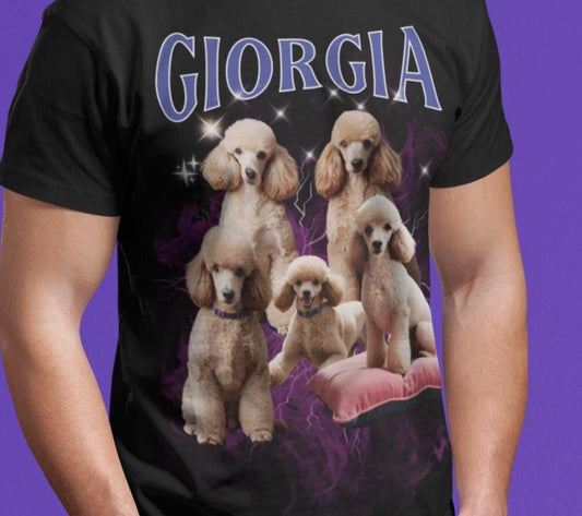 Comfort Colors Custom Bootleg Shirt, Custom Dog Shirt, Dog Remembrance Gift, Pet Custom Vintage Shirt, Father Day Gift, Pet Lover Shirt