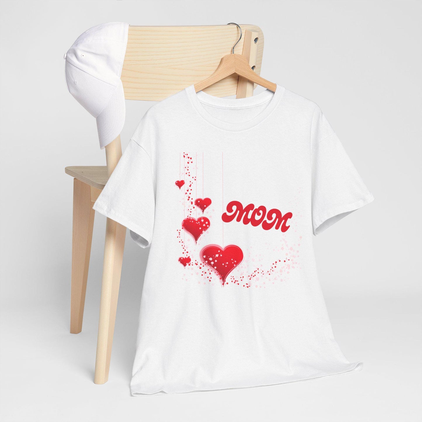 Mom T Shirt Unisex Cotton Love Heart Tee Gift For Mothers Day Casual Cute Family Top Valentines Day Surprise Heartfelt Mom Graphic Apparel