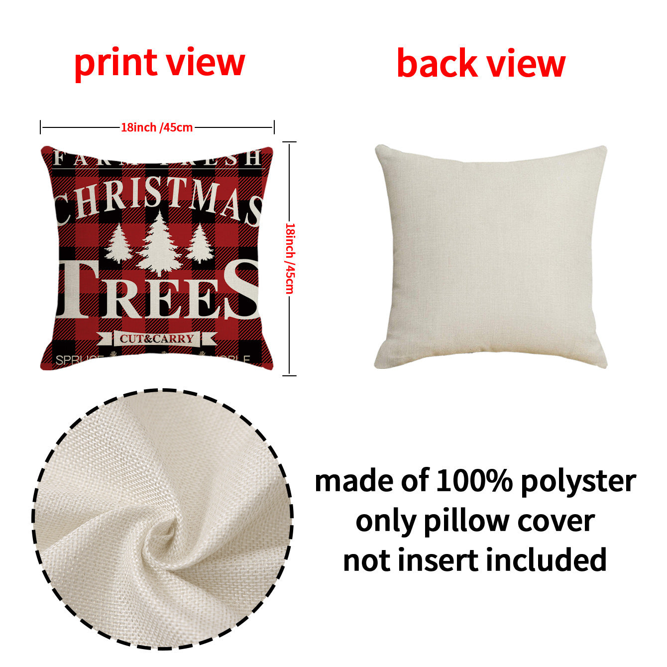 Letter Printed Pillow Cartoon Elk