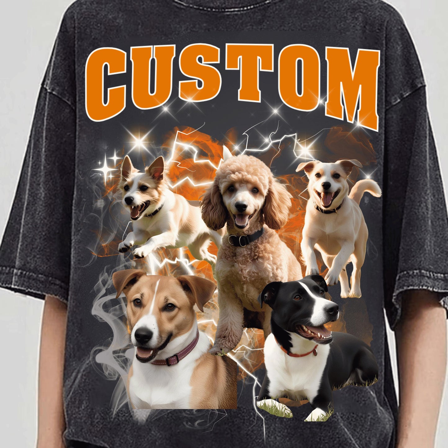Custom Bootleg Wash Shirt Personalized Dog Shirt Pet Remembrance Gift Comfort Colors Tee Custom Pet Portrait Dad Shirt Gift For Him