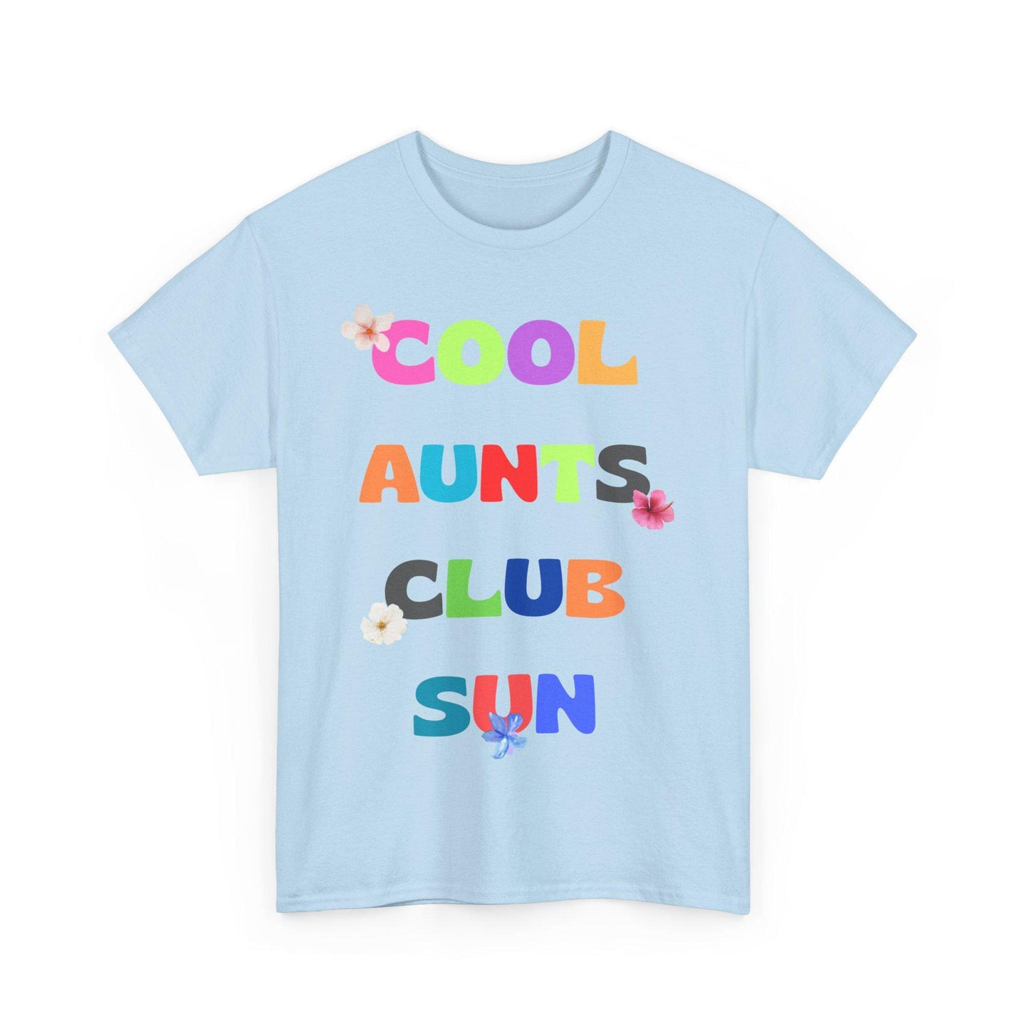 Cool Aunts Club T-shirt Unisex Heavy Cotton Tee, Fun Gift for Aunts, Casual Wear, Family Gatherings, Birthday Present, Summer Style