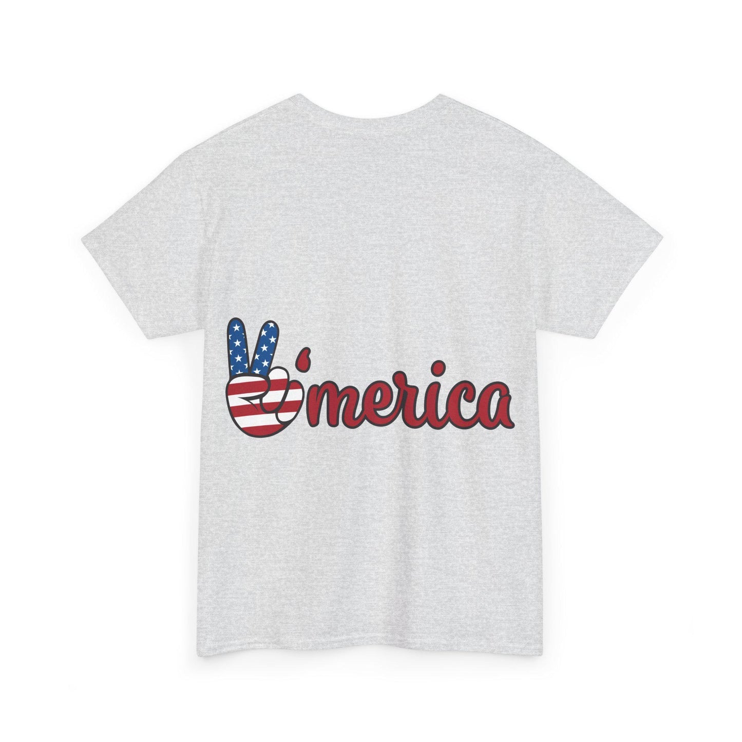 Patriotic Love Tee | Unisex Heavy Cotton Tee | Perfect for July 4th, BBQs, Casual Wear, Gifts, Americana Style