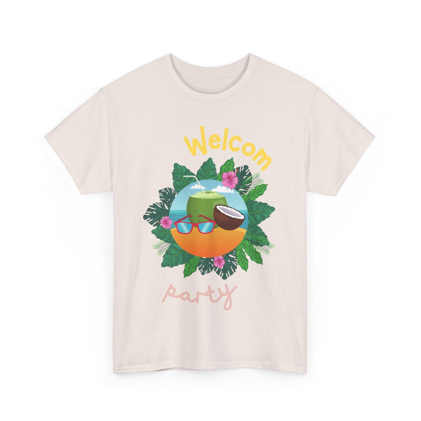 Welcome Party Unisex Heavy Cotton Tee, Tropical Summer Shirt, Casual Party Attire, Fun Outdoor Celebration Shirt, Vacation Tee, Beach [...]