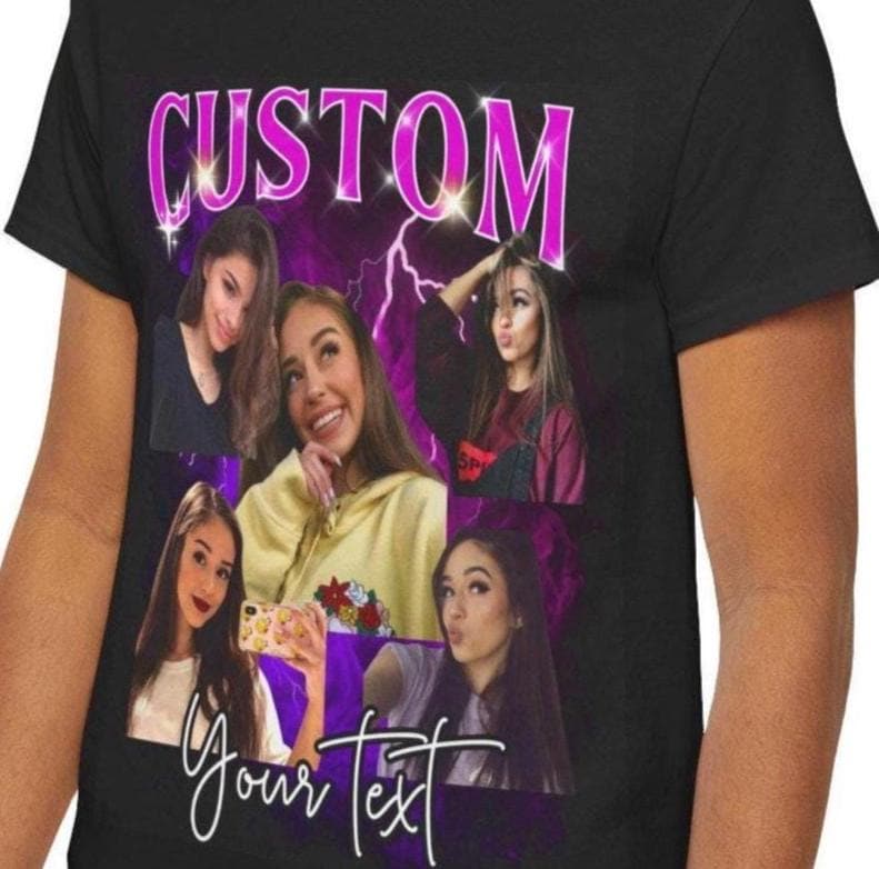 Custom Your Own Bootleg Tee, Retro Custom Bootleg Rap Tee, Custom Bootleg, Custom Your Photo, Insert Your Design, Vintage Graphic Tshirt
