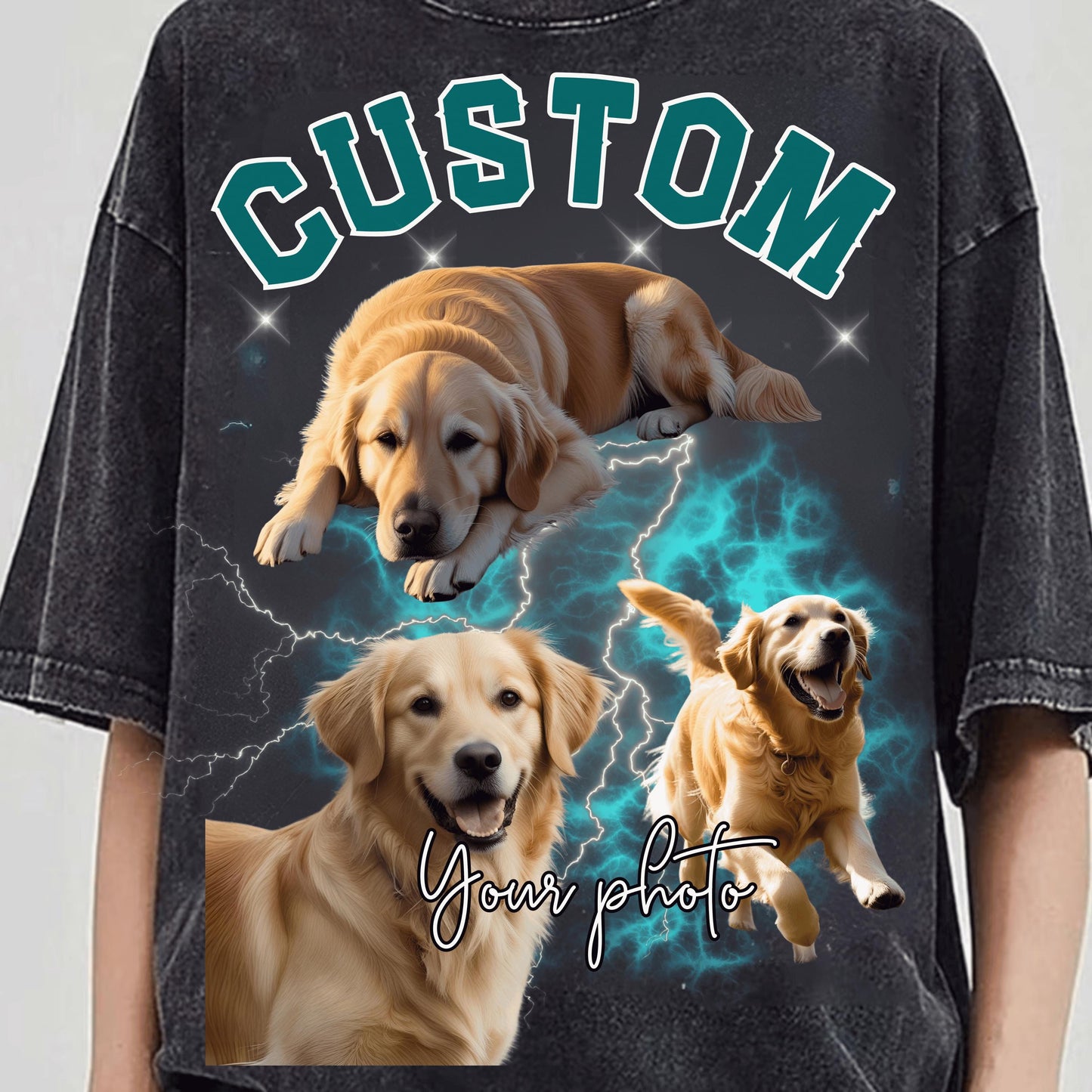 Comfort Colors Custom Bootleg Shirt, Custom Dog Shirt, Dog Remembrance Gift, Pet Custom Vintage Shirt, Father Day Gift, Pet Lover Shirt