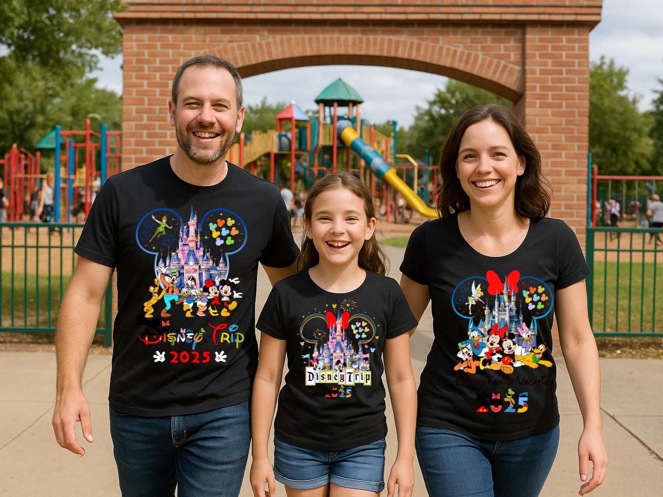 Personalized Disney Trip Shirts, Disneyland Shirts, Disney Vacation T-shirt, Disney Family Matching Shirt, Magical Castle Shirt, Disneyworld