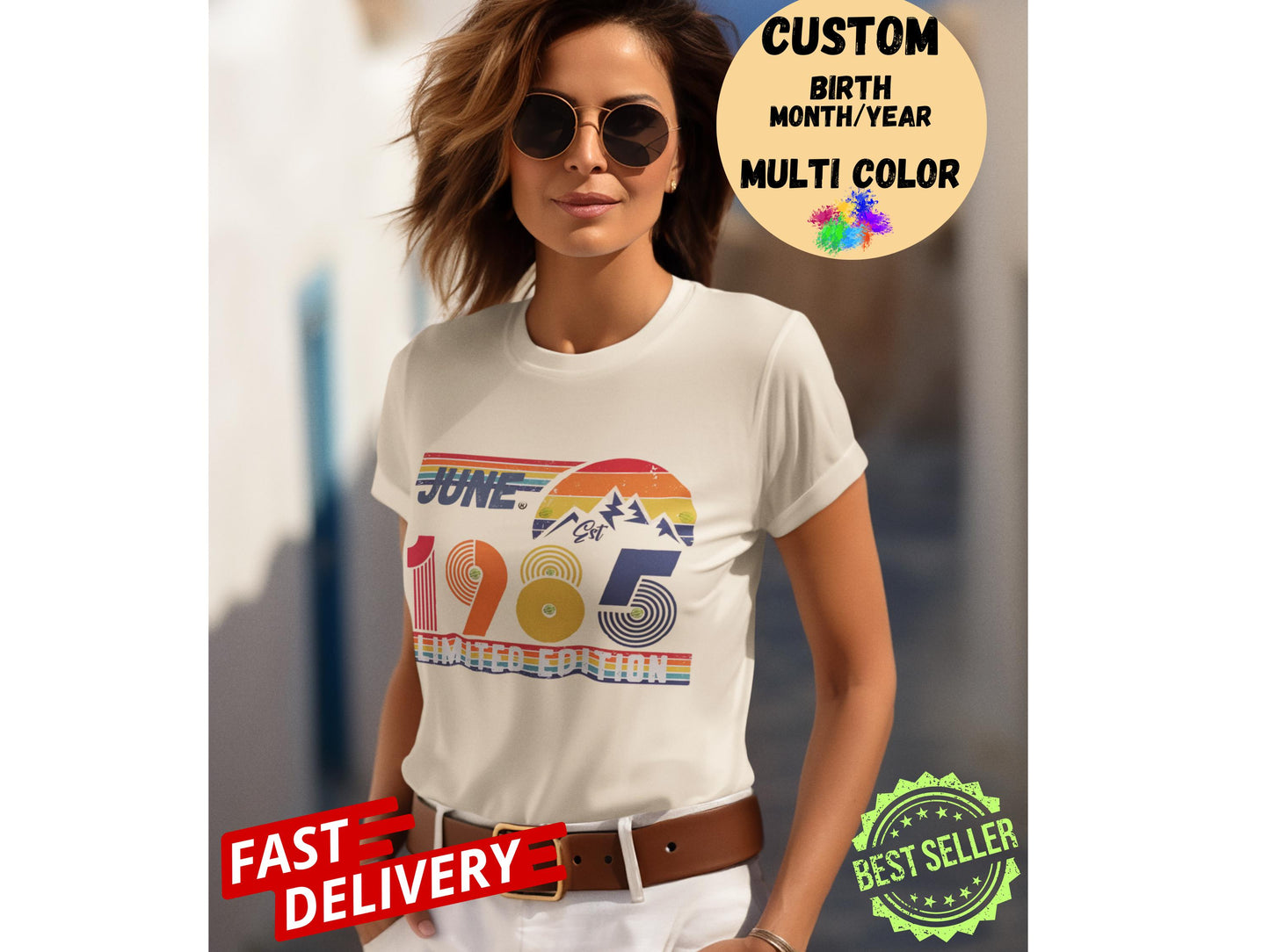 40th Birthday Retro Shirt, 1985 Birthday Sweatshirt Gift, 40 Years Bday Number Hoodie for Women / Men, Forties Bday Tee For Wife Or Husband