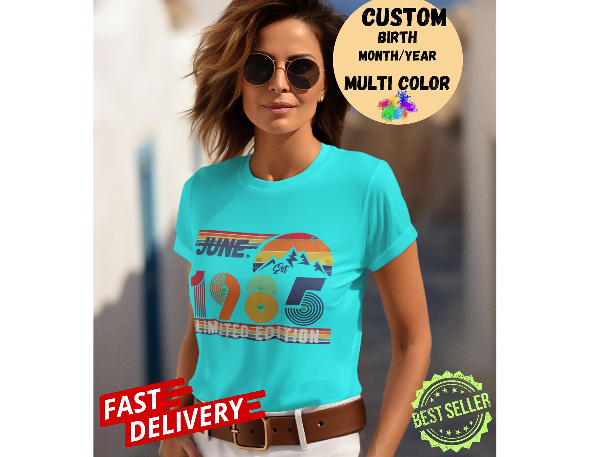 40th Birthday Retro Shirt, 1985 Birthday Sweatshirt Gift, 40 Years Bday Number Hoodie for Women / Men, Forties Bday Tee For Wife Or Husband