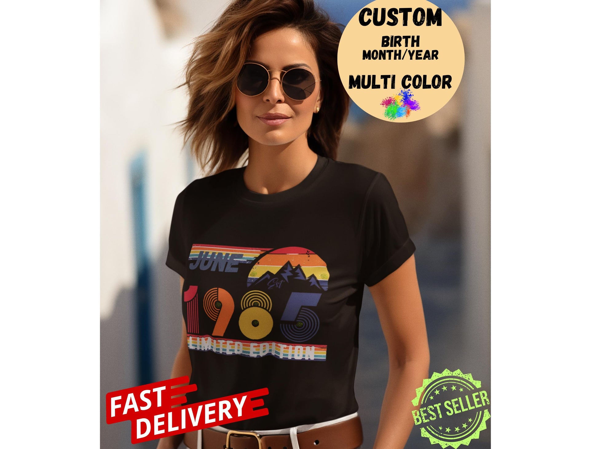 40th Birthday Retro Shirt, 1985 Birthday Sweatshirt Gift, 40 Years Bday Number Hoodie for Women / Men, Forties Bday Tee For Wife Or Husband