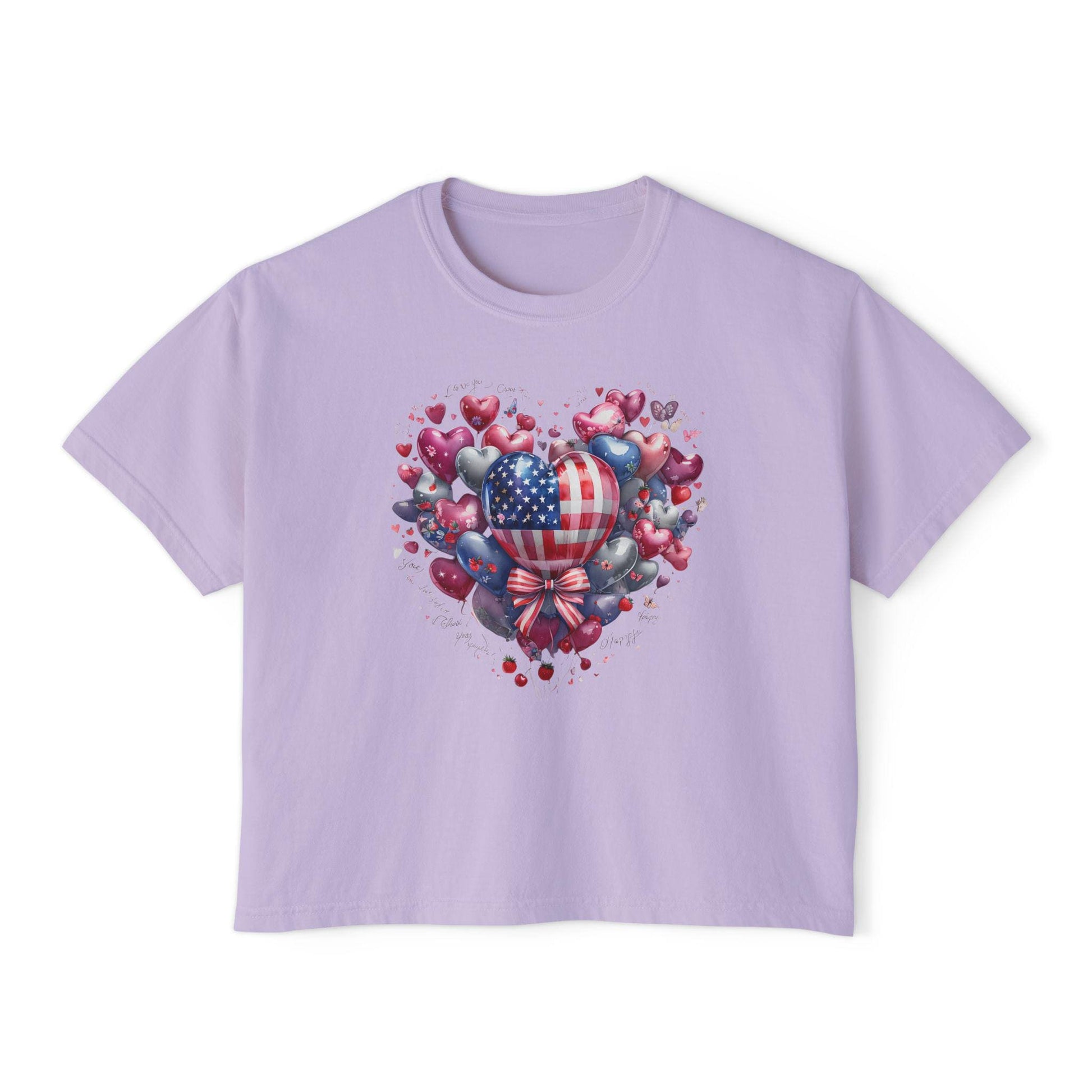 Love Heart Women's Boxy Tee, Valentine's Day Gift Shirt, Comfortable Casual Wear, Gift for Her, Love Inspired T-Shirt