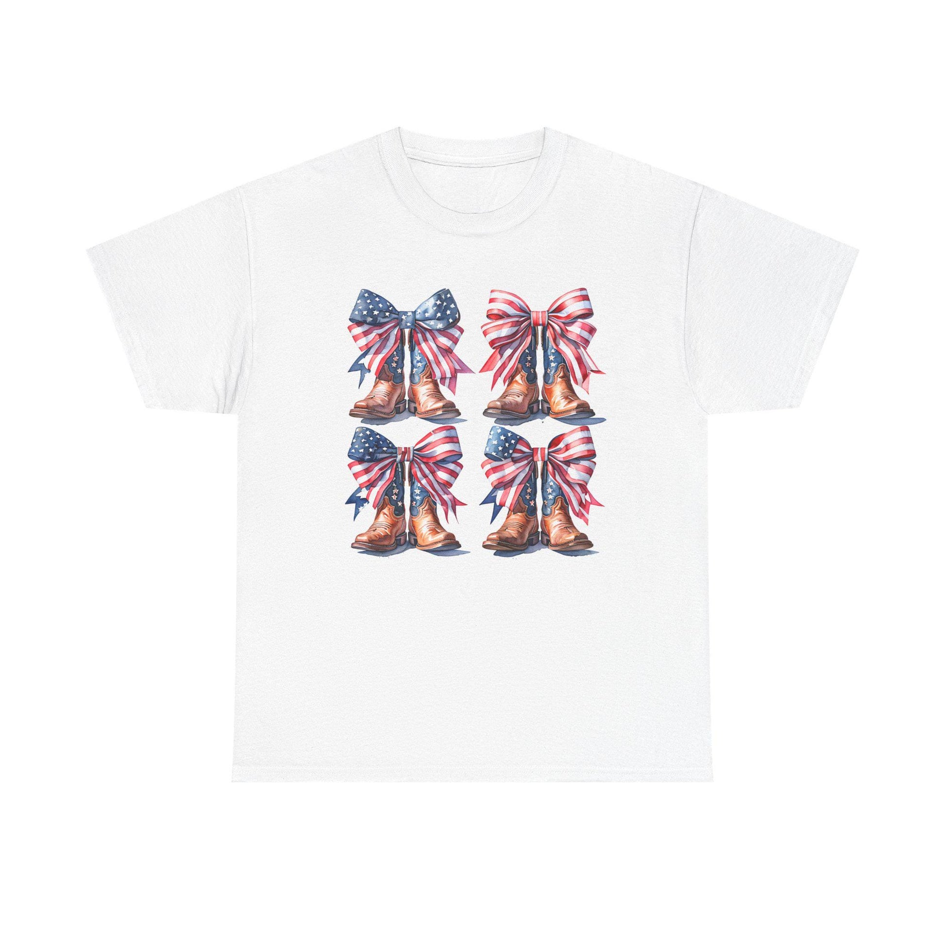 Patriotic Country Boots Tee, Summer BBQ Shirt, Independence Day Outfit, Casual Everyday Wear, Memorial Day Fashion