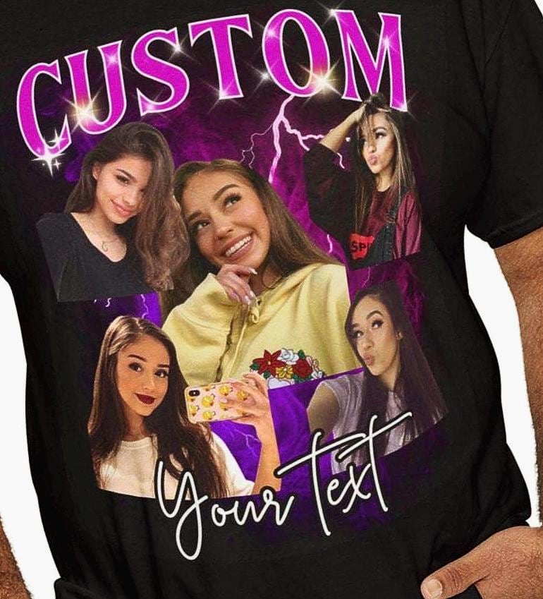 Custom Your Own Bootleg Tee, Retro Custom Bootleg Rap Tee, Custom Bootleg, Custom Your Photo, Insert Your Design, Vintage Graphic Tshirt