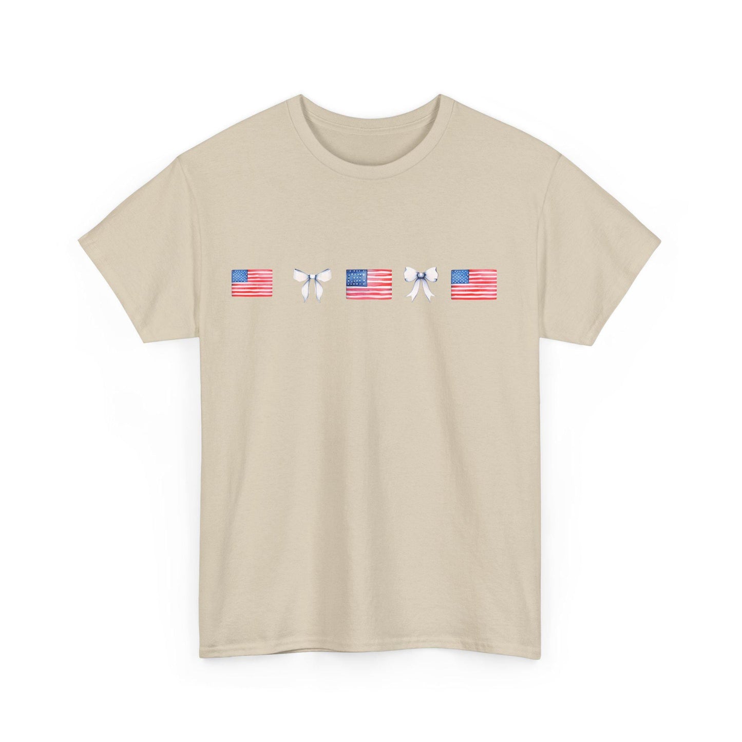 Patriotic Unisex Heavy Cotton Tee, USA Flag Shirt, Independence Day Gift, Casual Wear, Summer Vibes, Travel T-Shirt