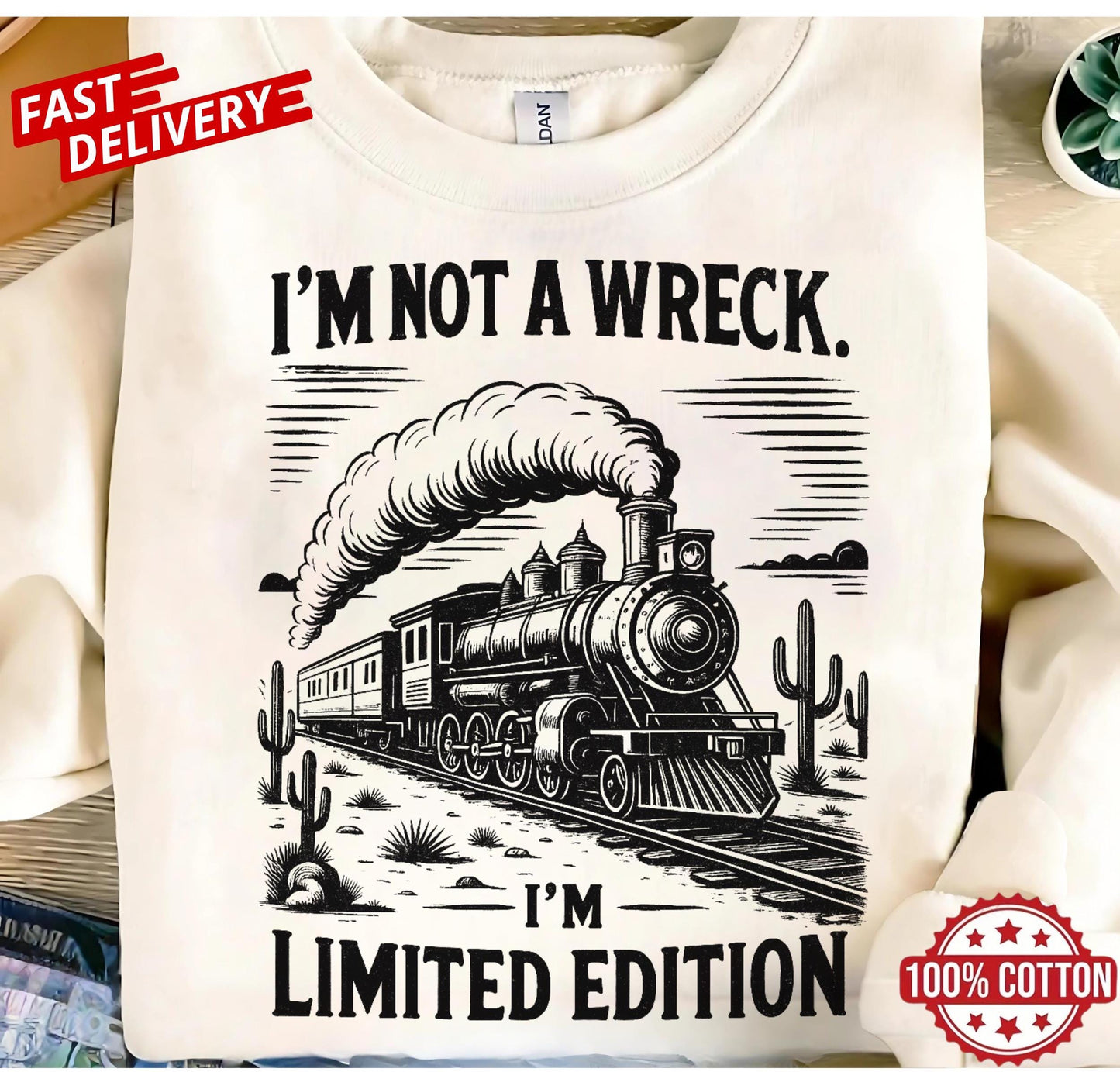 Limited Edition Funny Train T Shirt Vintage Locomotive Tee With Sarcastic Quote Humor Railroad Graphic Top Unisex Casual Gift Apparel