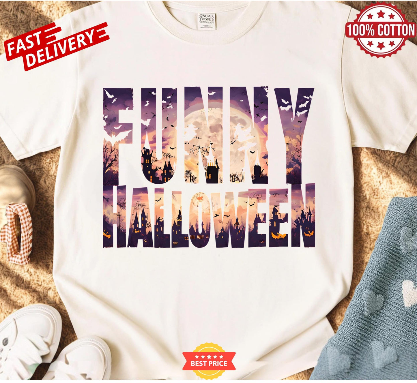 Halloween Graphic Shirt Funny Spooky Tee For Teen And Adult Party Outfit Casual Costume Top Unisex Gift Idea Unique Scary Style