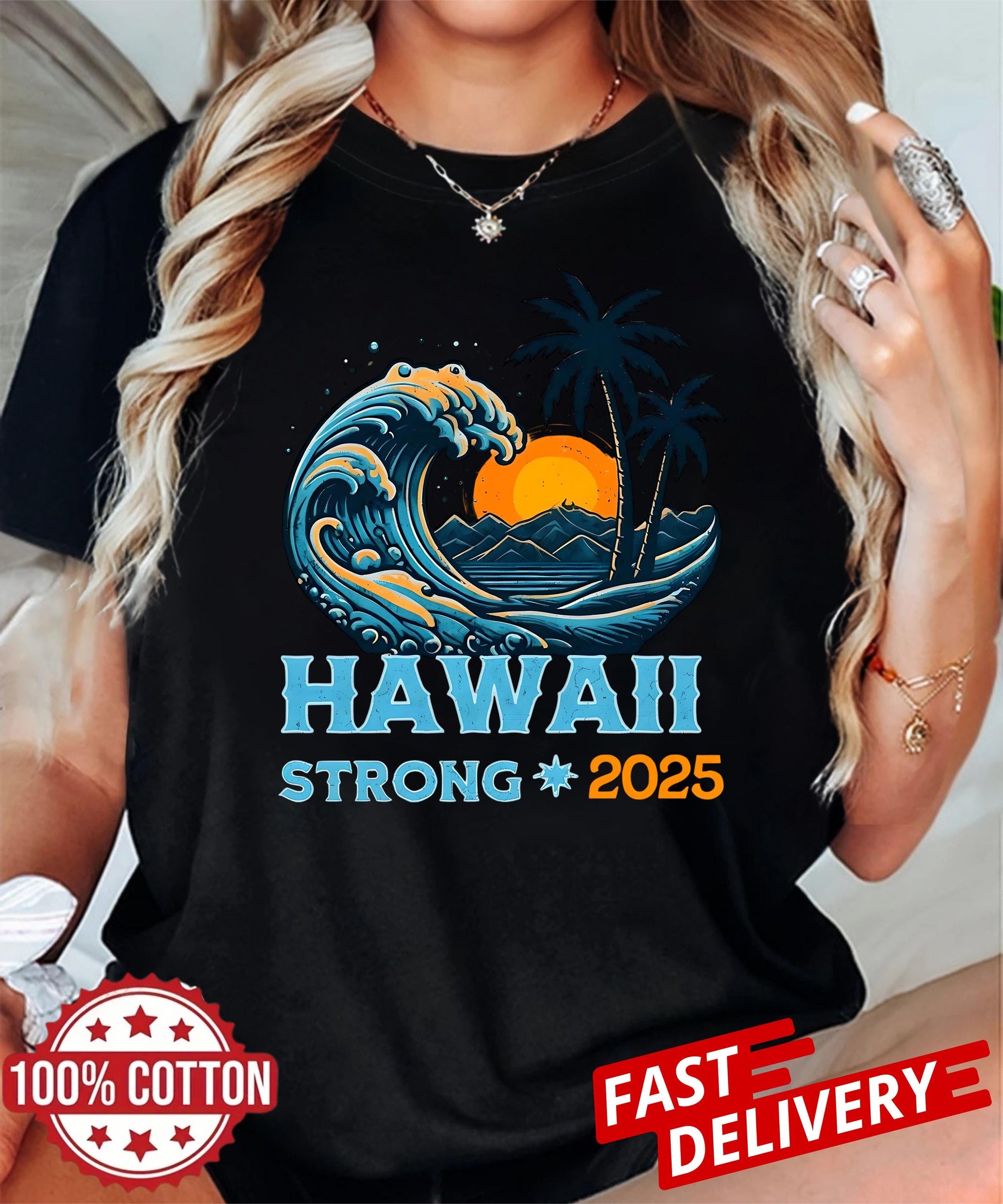 Honor survivors and wear hope with our Hawaii Strong 2025 Shirt, show your solidarity and support Hawaii after the tragic tsunami