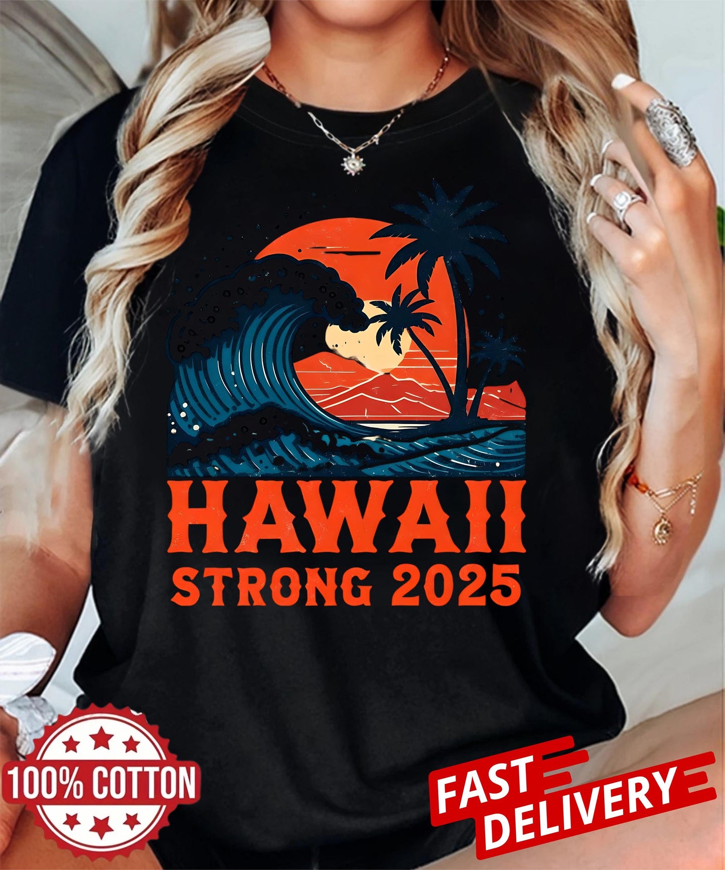 Support Hawaii with this Hawaii Strong 2025 Shirt stand tall after the tsunami, wear hope, and honor those who survived with pride