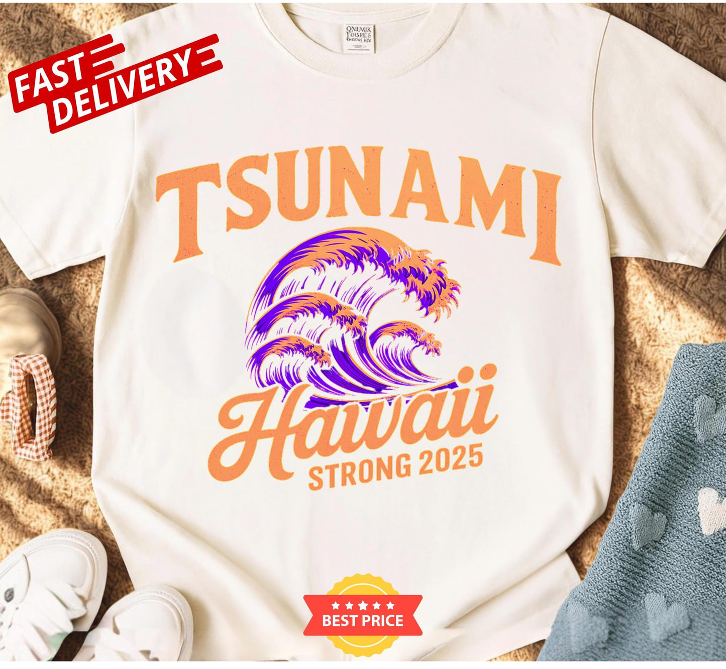 Let your shirt speak volumes Hawaii Strong 2025 design for hope, support, and honoring those affected by the tsunami disaster