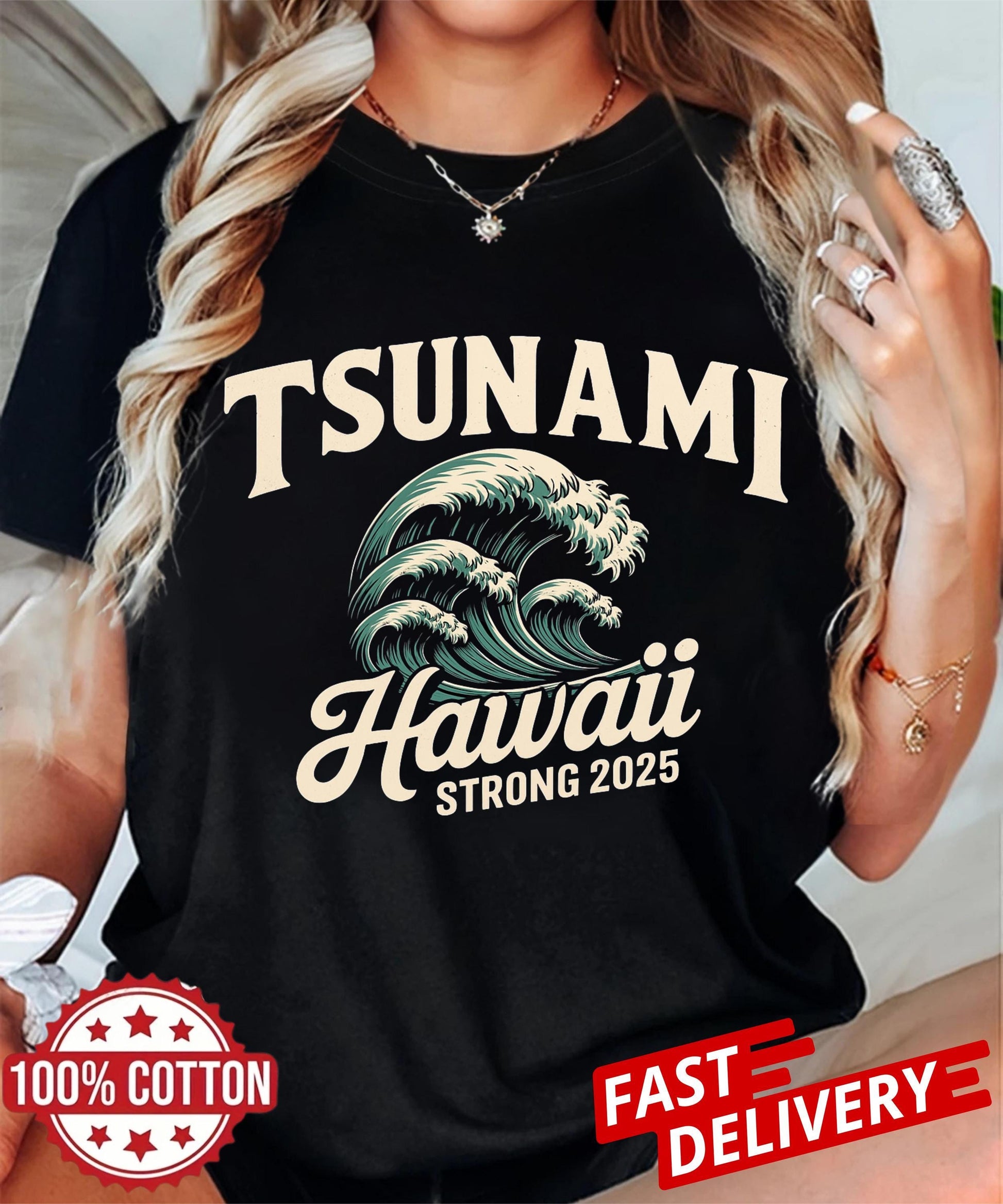 Let your shirt speak volumes Hawaii Strong 2025 design for hope, support, and honoring those affected by the tsunami disaster