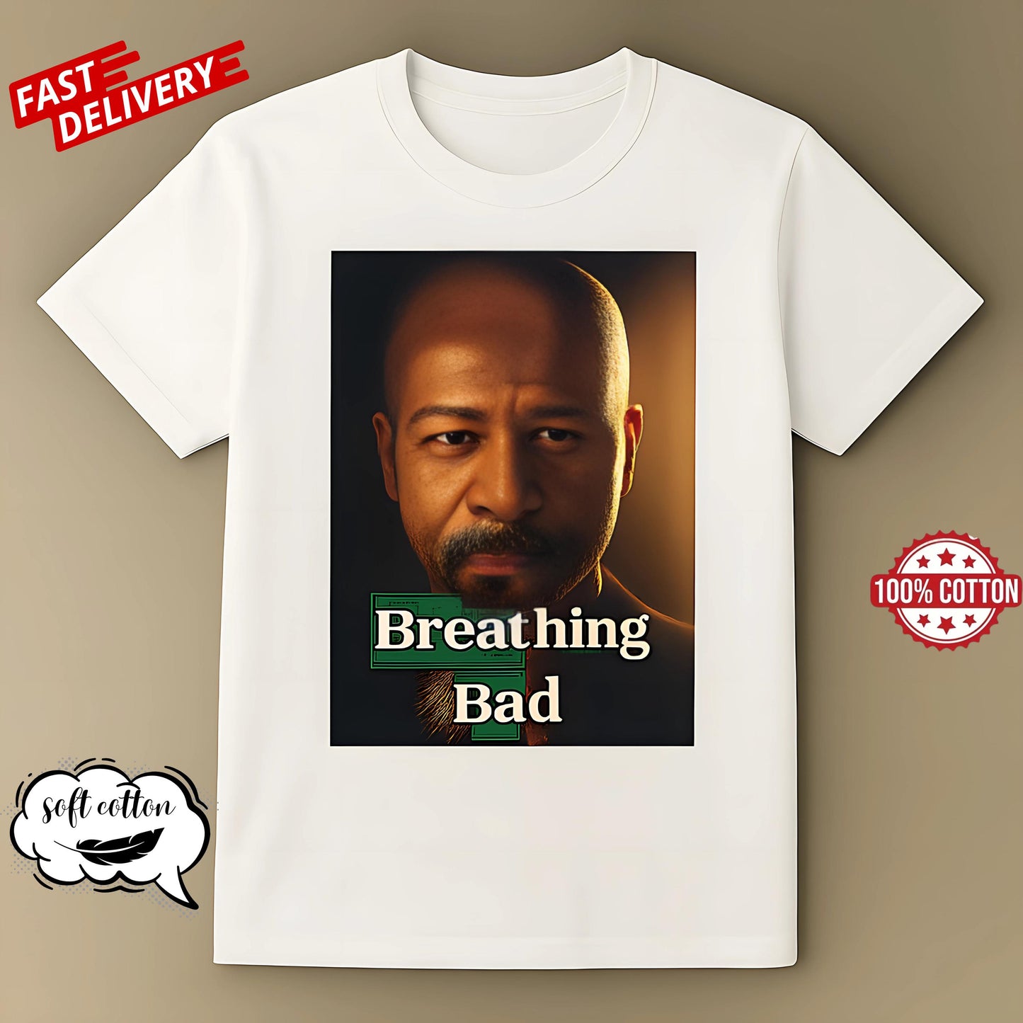 Breathing Bad T-Shirt for Bald Men Funny Parody Tee Bold Bald Man Graphic Black Unisex Shirt, Gift for Him Meme Humor Apparel