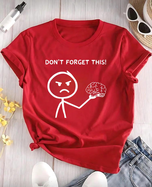 Funny Brain T Shirt Unisex Psychology Graphic Tee Mental Health Awareness Top Red Stick Figure Shirt Gift For Therapist Men And Women Casual