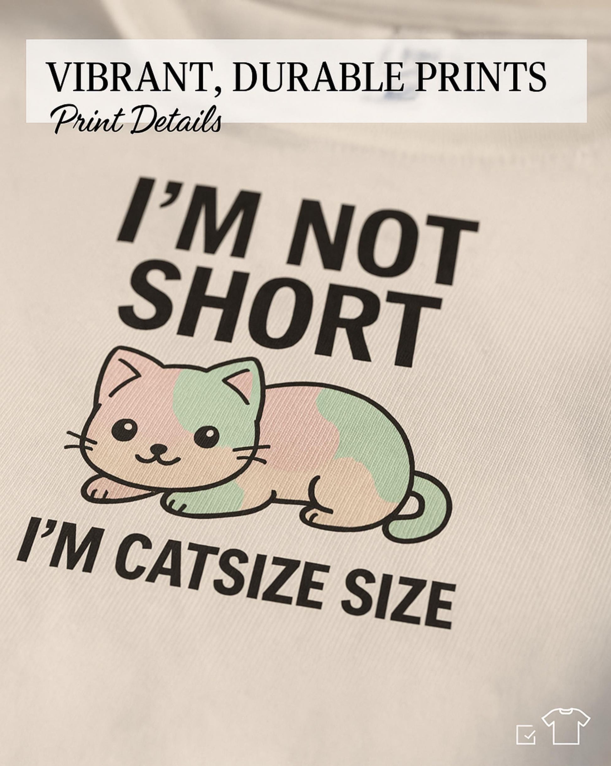 Funny Animal T Shirt Bundle Im Not Short Penguin Size Im Catsize Size Cute Cat Penguin Graphic Tees Unisex Funny Gift Set For Him Her