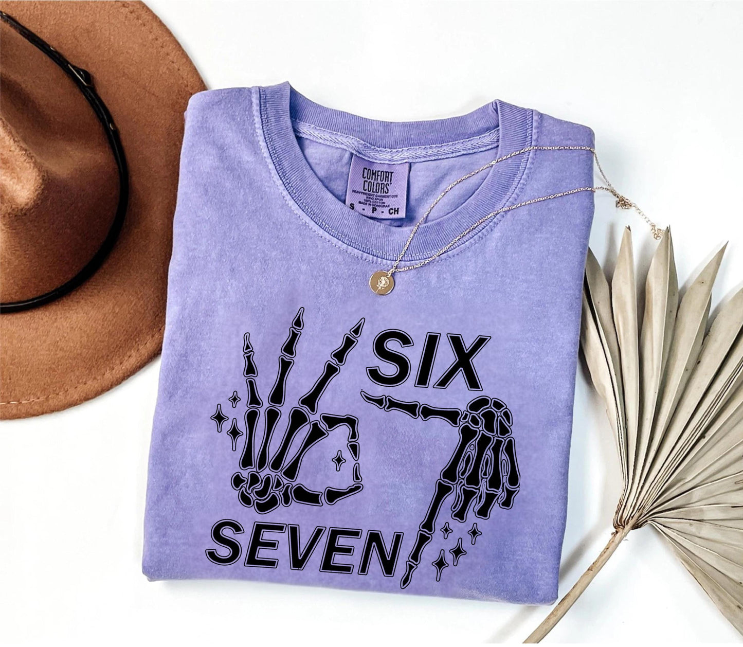 Comfort Colors 67 Meme Shirt, Skeleton shirt, couples halloween shirts, Trendy Shirt, Six Seven shirt, 67 shirts, haunted by 67 shirt