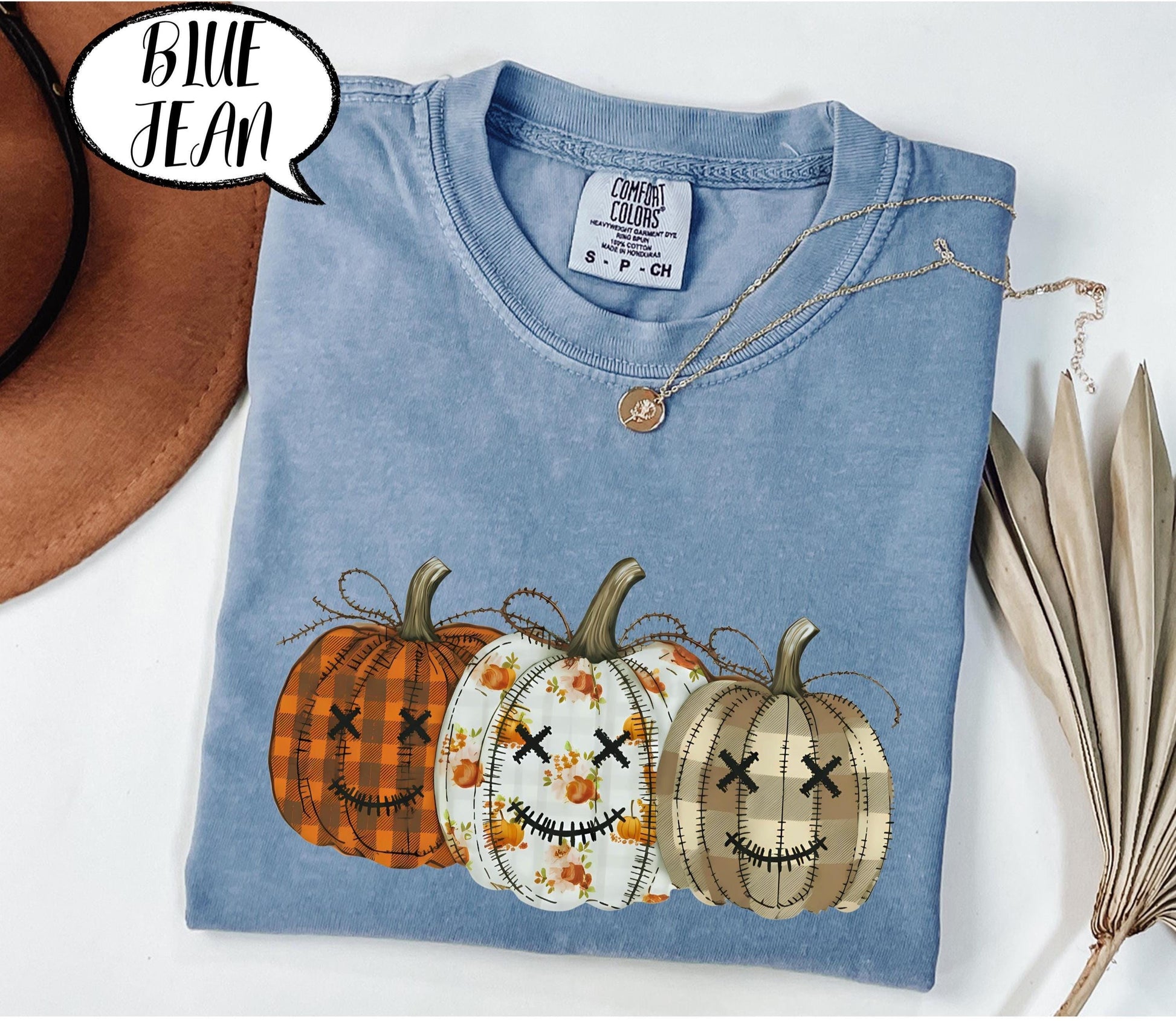 Fall Pumpkin T Shirt, Comfort Colors Autumn Tee, Thanksgiving Graphic Top, Cozy Vintage Cotton Shirt, Retro Checkered Pumpkin Outfit