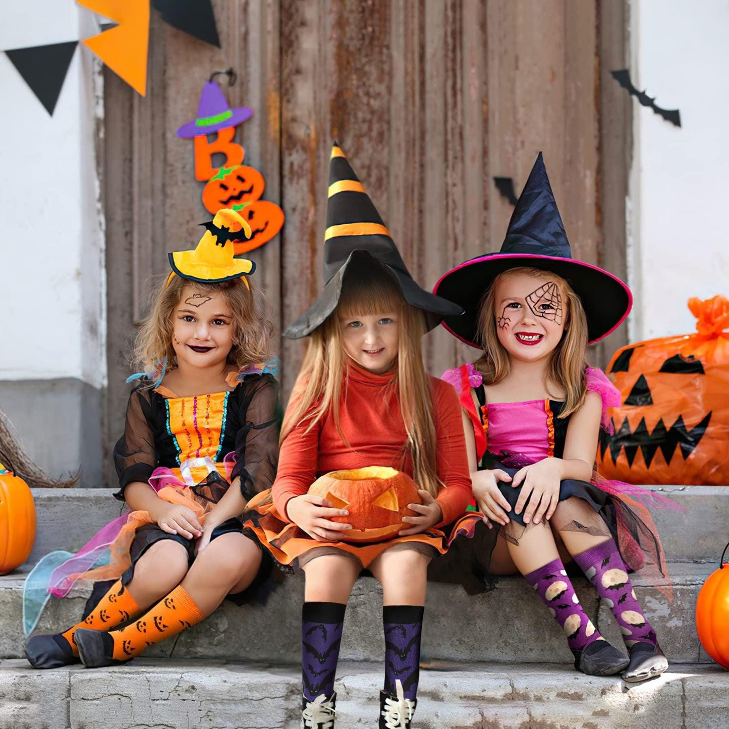 6 Pairs Halloween Christmas Socks For Men Women Girls Funny Xmas Socks Santa Claus Elk Cotton Sock Set-Cannot Be Listed On Amazon Platform